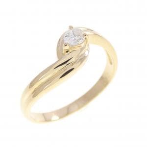 K18YG ダイヤモンド リング 0.12CT