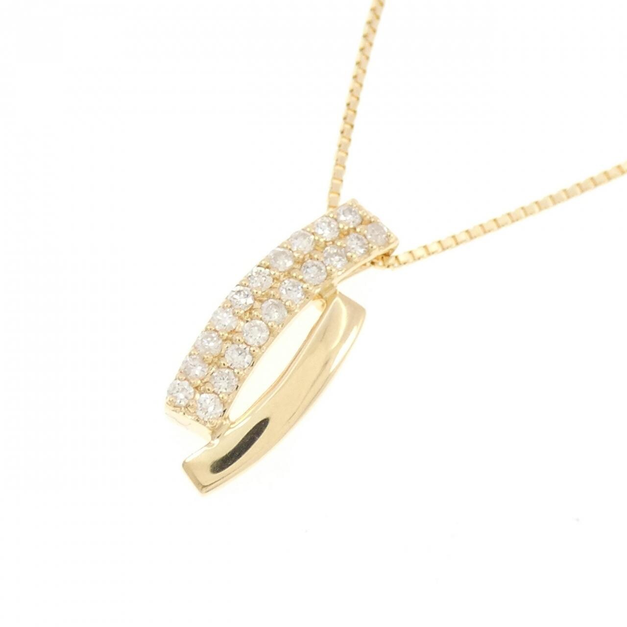 K18YG ダイヤモンド ネックレス 0.19CT