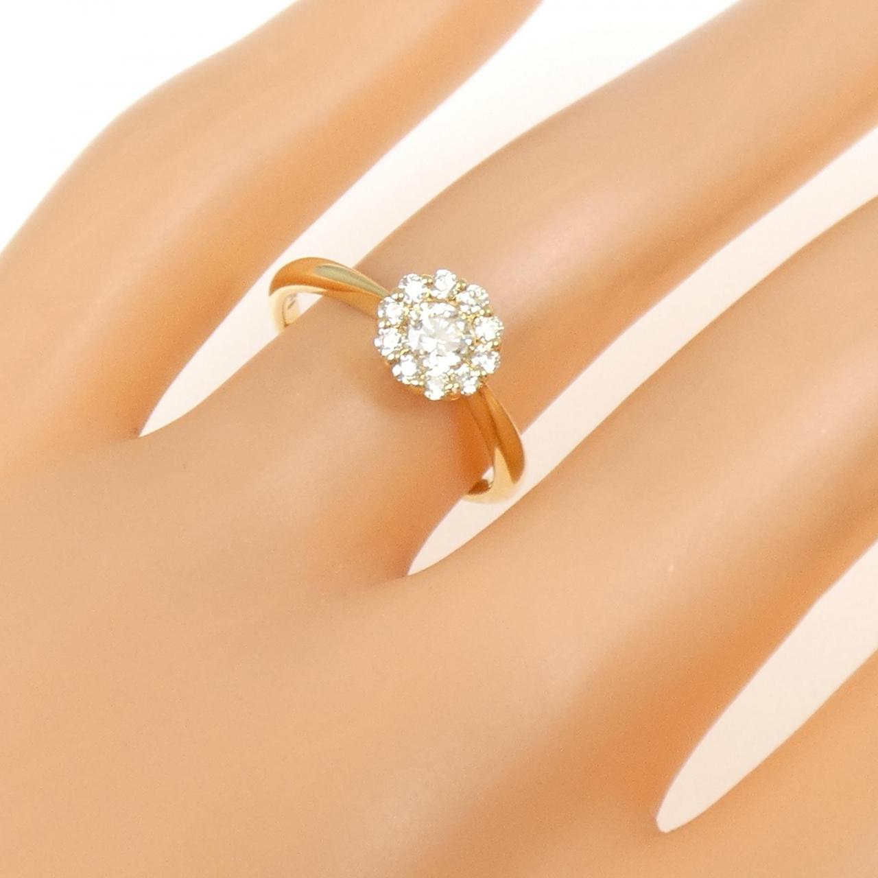 K18YG ダイヤモンド リング 0.304CT