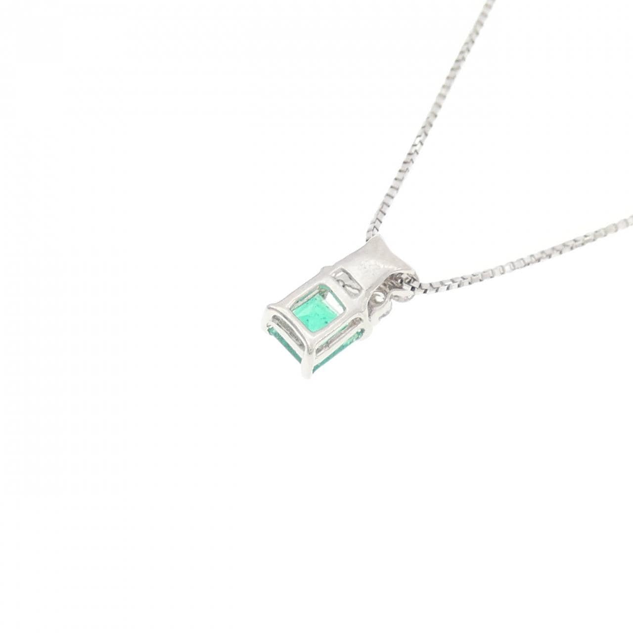 PT950/PT850 エメラルド ネックレス 0.22CT