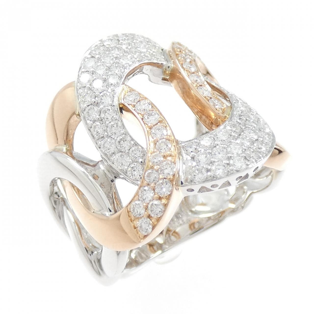 K18WG/K18PG ダイヤモンド リング 1.00CT