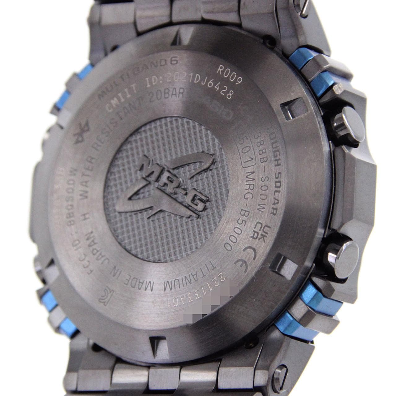 カシオ G-SHOCK･MR-G 電波時計 MRG-B5000BA-1JR TI ソーラークォーツ