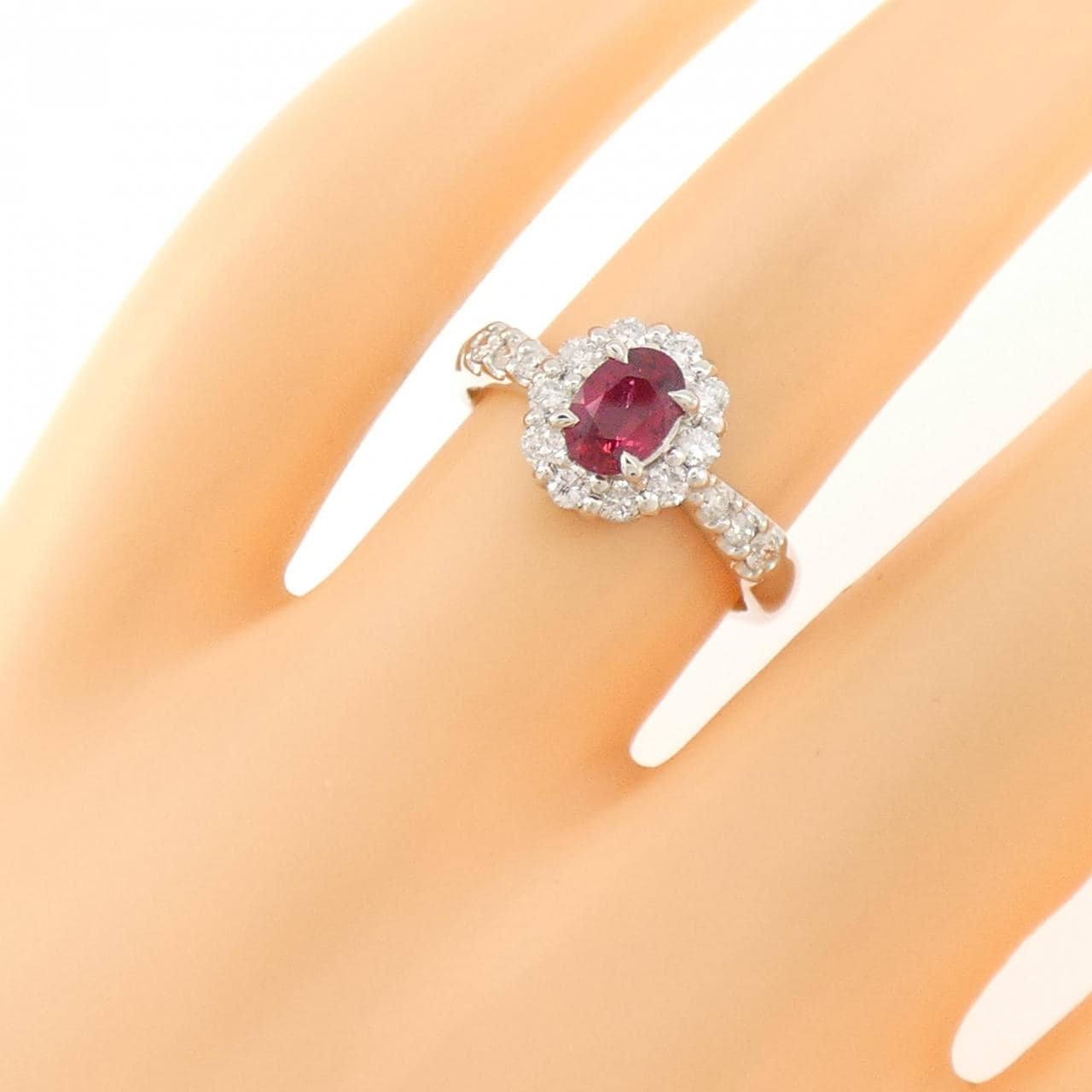 PT900 ルビー リング 0.63CT