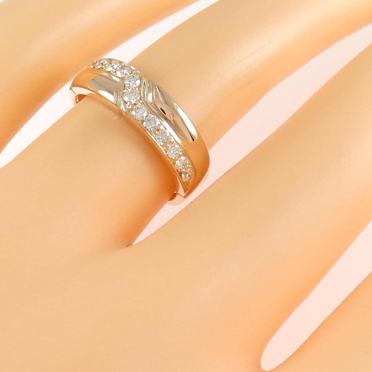 K18PG ダイヤモンド リング 0.25CT