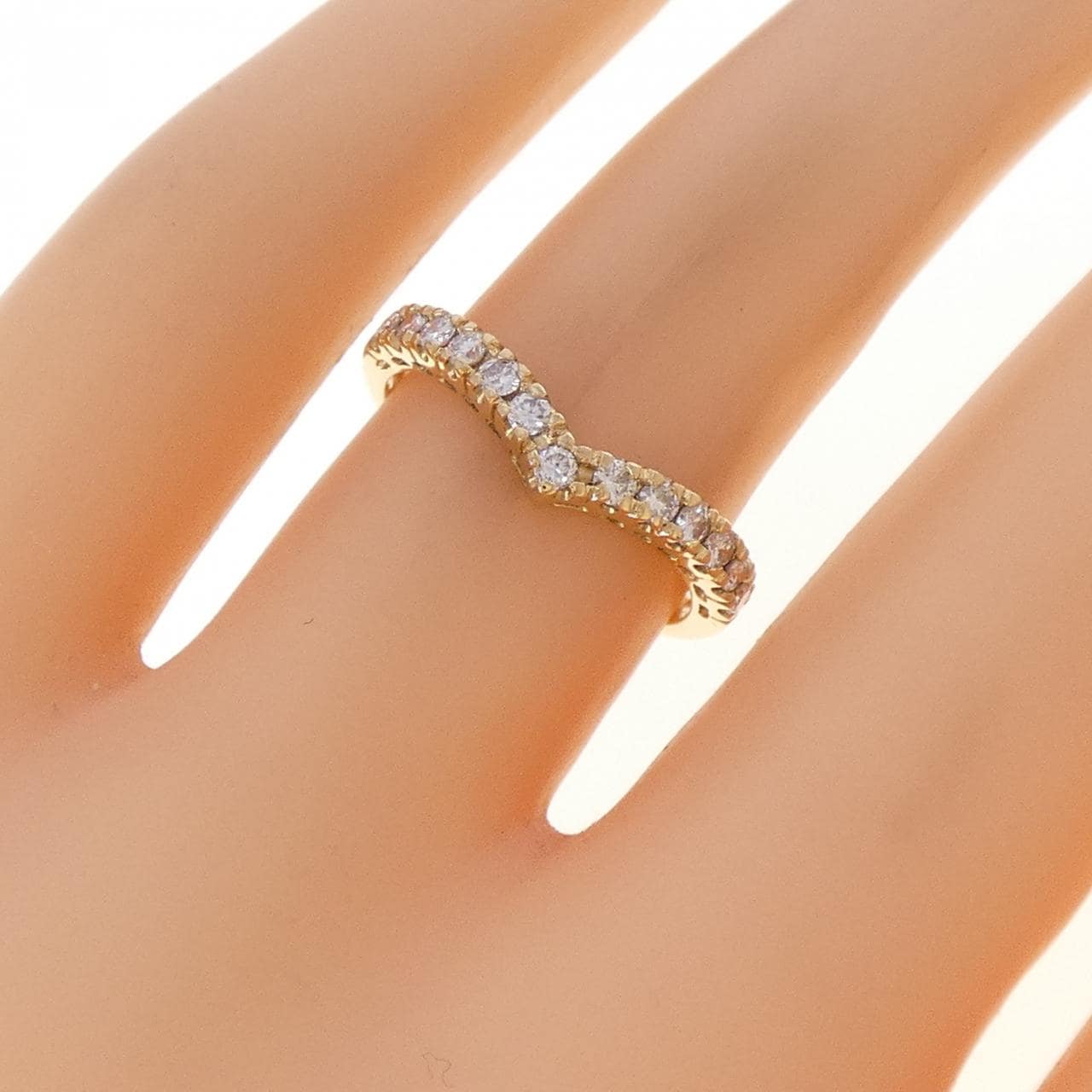 750YG ダイヤモンド リング 0.27CT