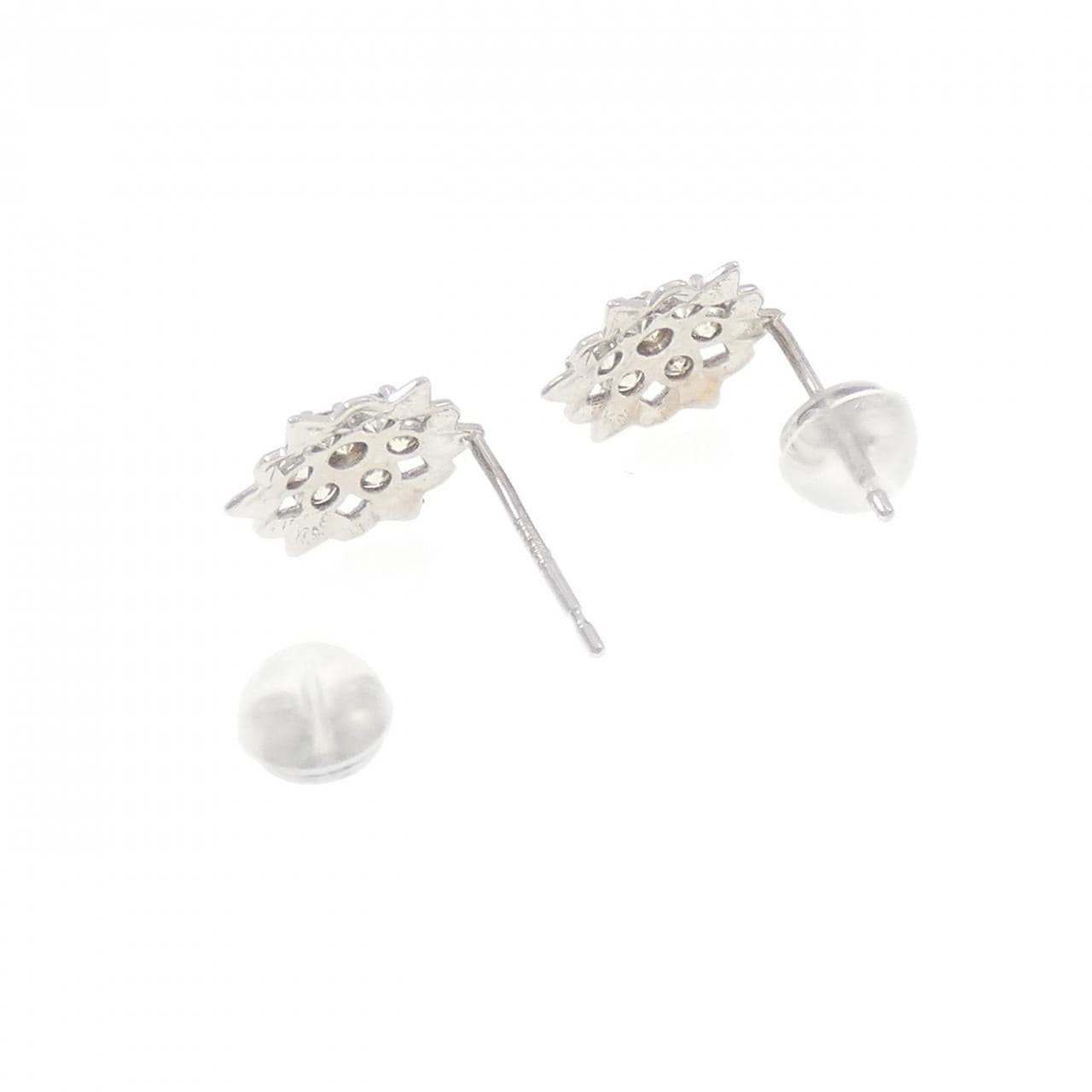 K18WG ダイヤモンド ピアス 0.50CT