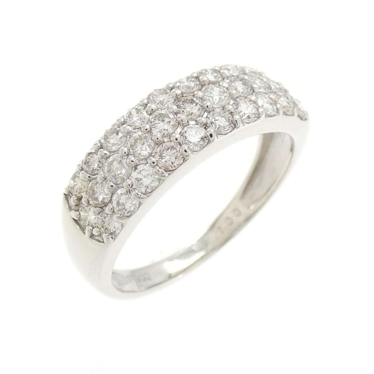 PT900 パヴェ ダイヤモンド リング 1.00CT