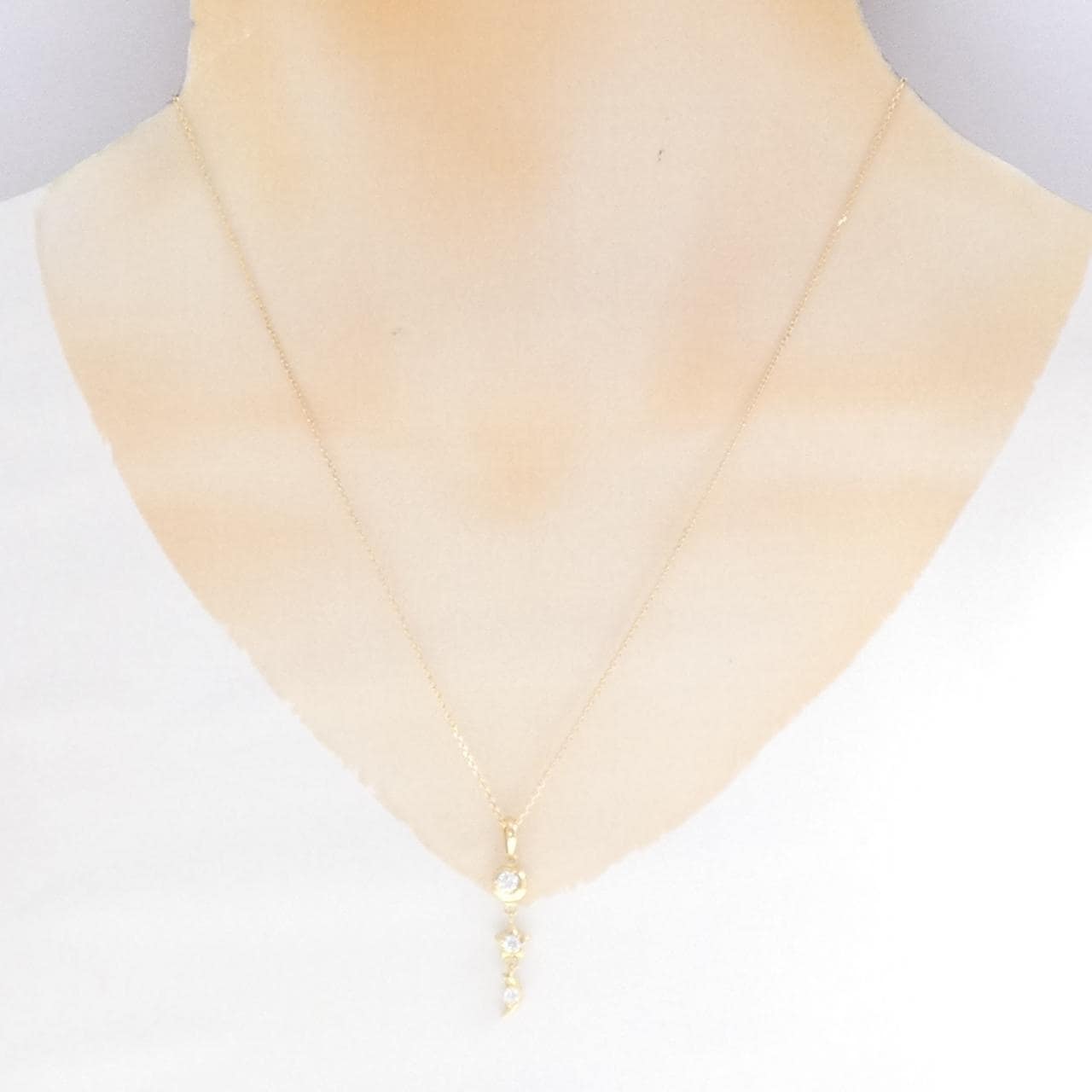 K18YG ダイヤモンド ネックレス 0.25CT