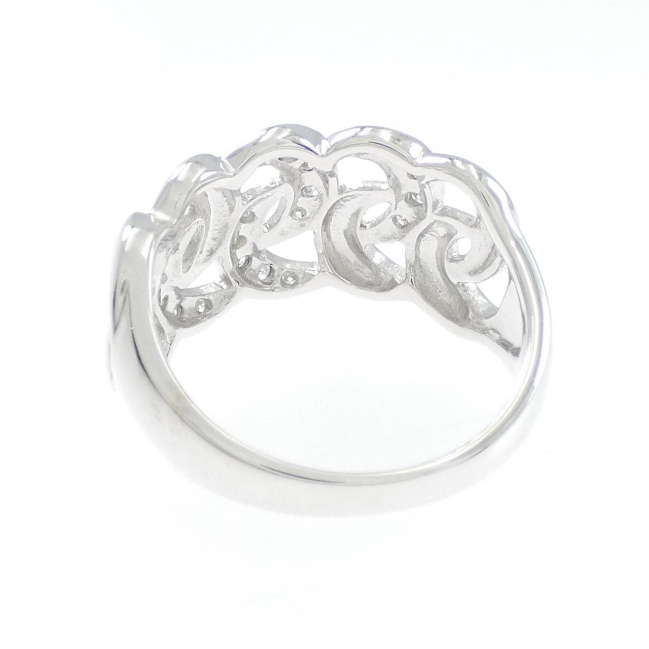 K18WG ダイヤモンド リング 0.18CT