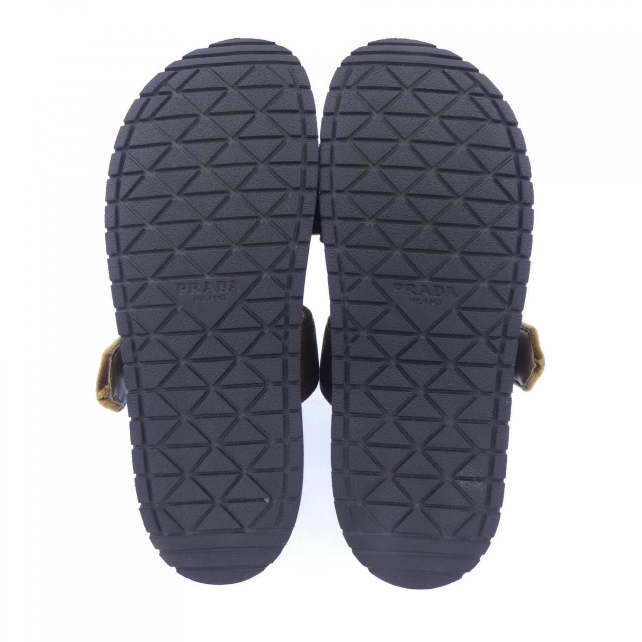 プラダ PRADA トライアングルロゴ スライドサンダル 1XX715 サンダル