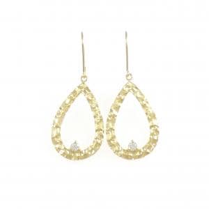 K18YG ダイヤモンド ピアス 0.12CT