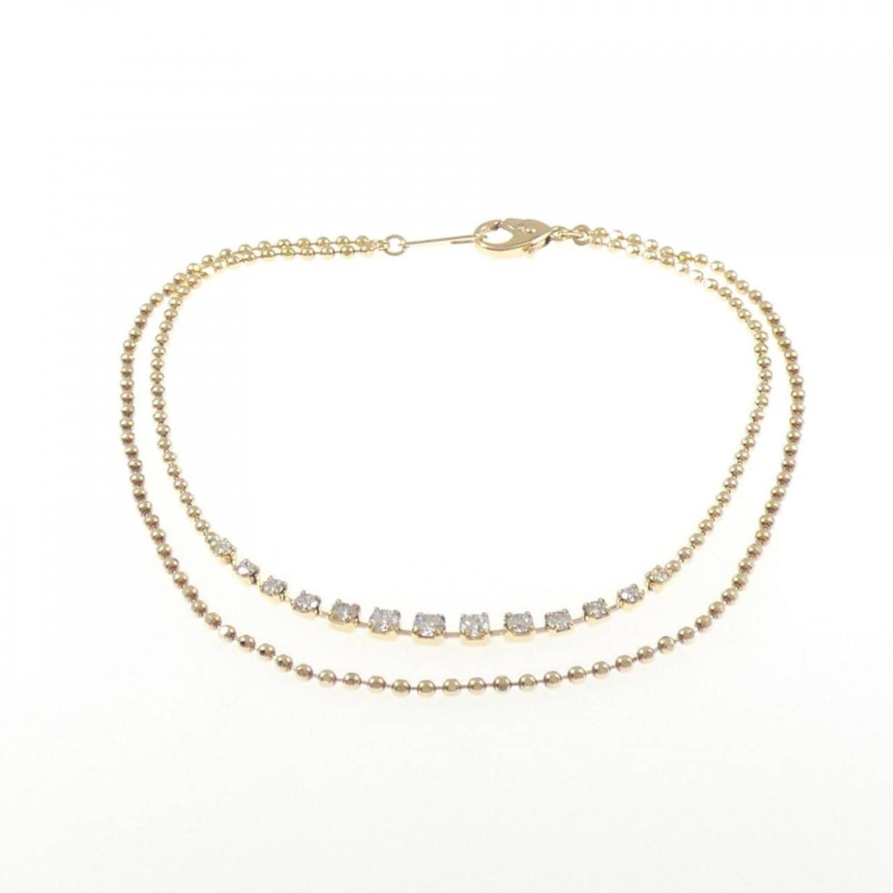 K18YG ダイヤモンド ブレスレット 0.40CT