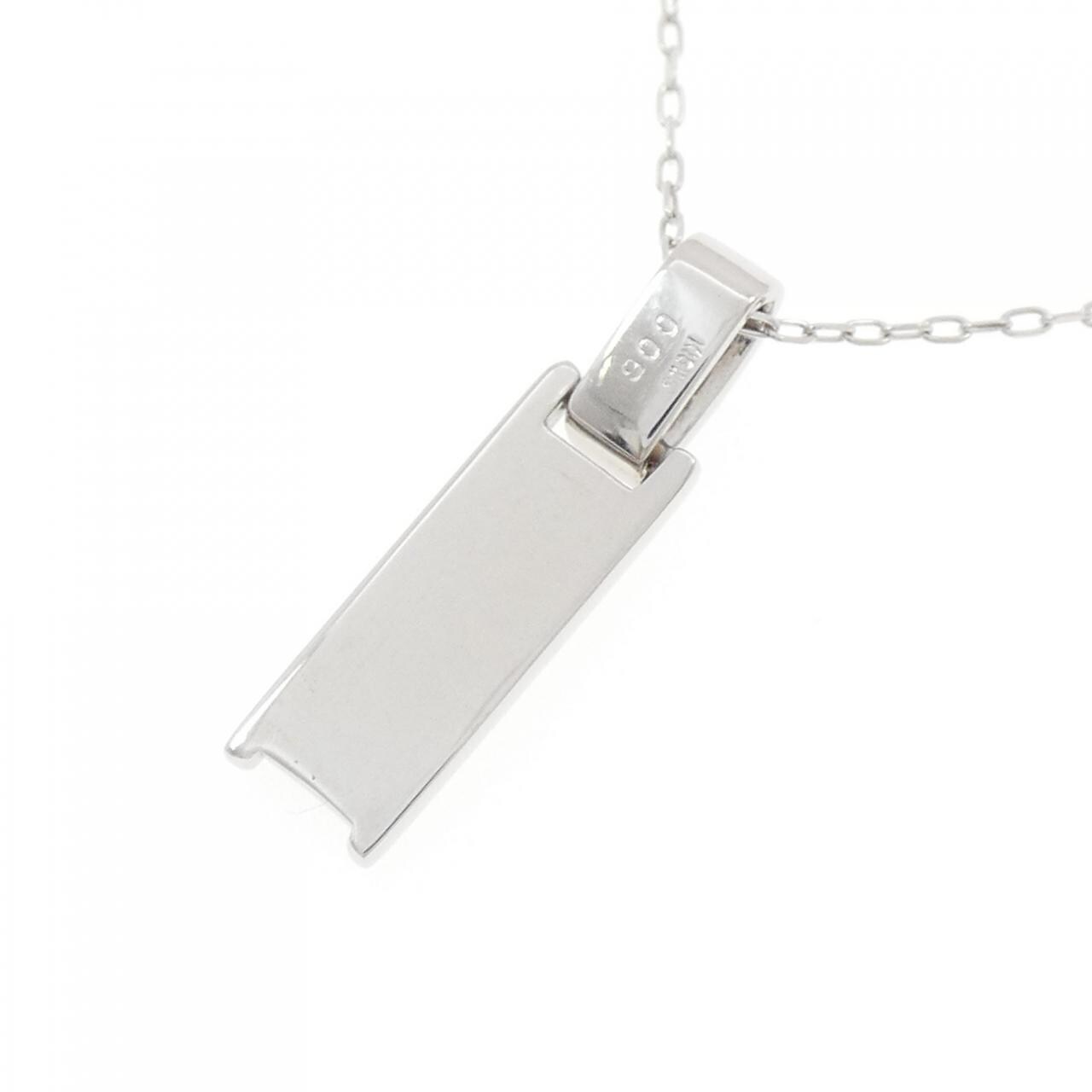 K18WG ダイヤモンド ネックレス 0.06CT