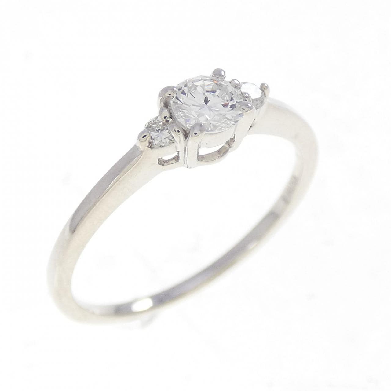 K18WG ダイヤモンド リング 0.210CT E VS2 VG