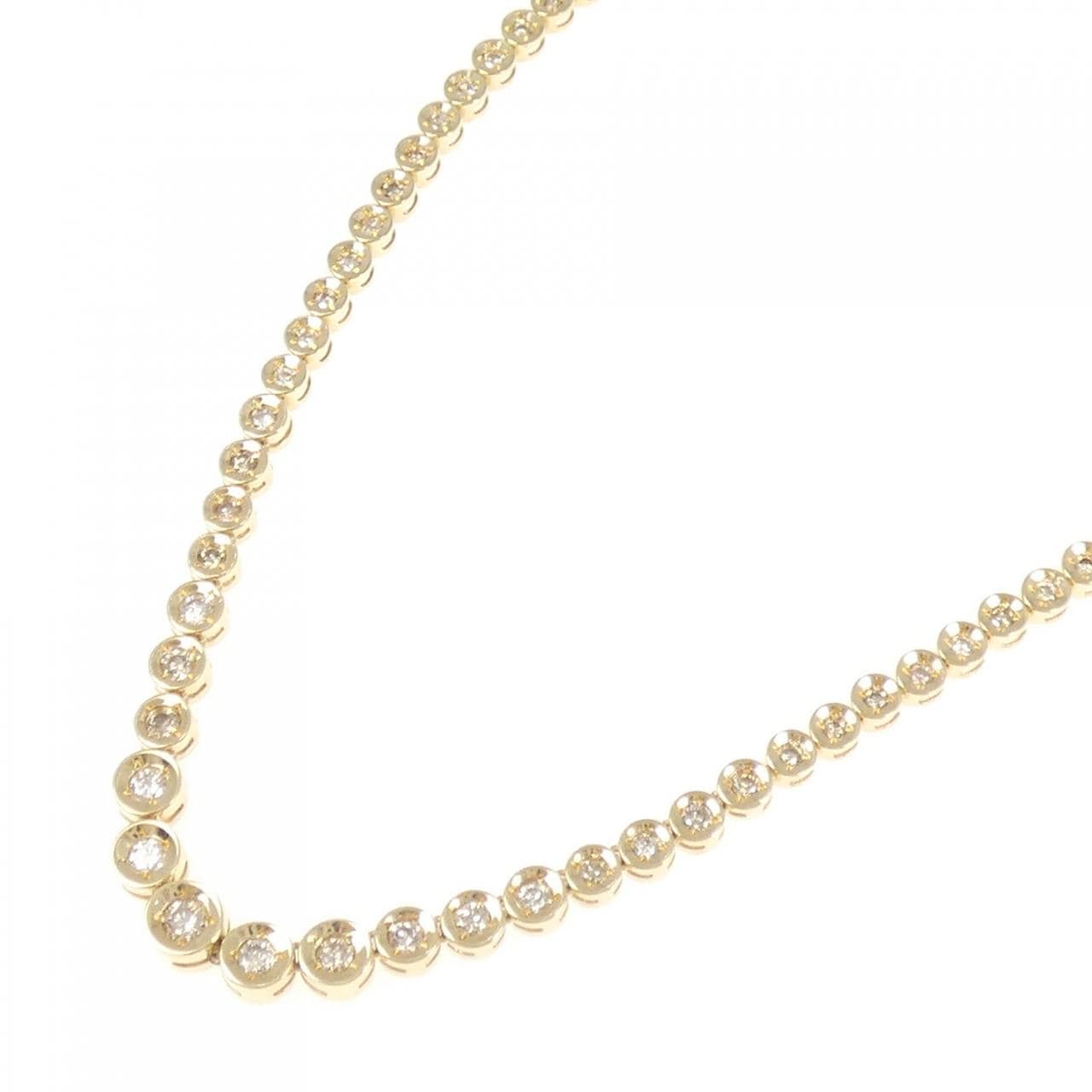 K18YG ダイヤモンド ネックレス