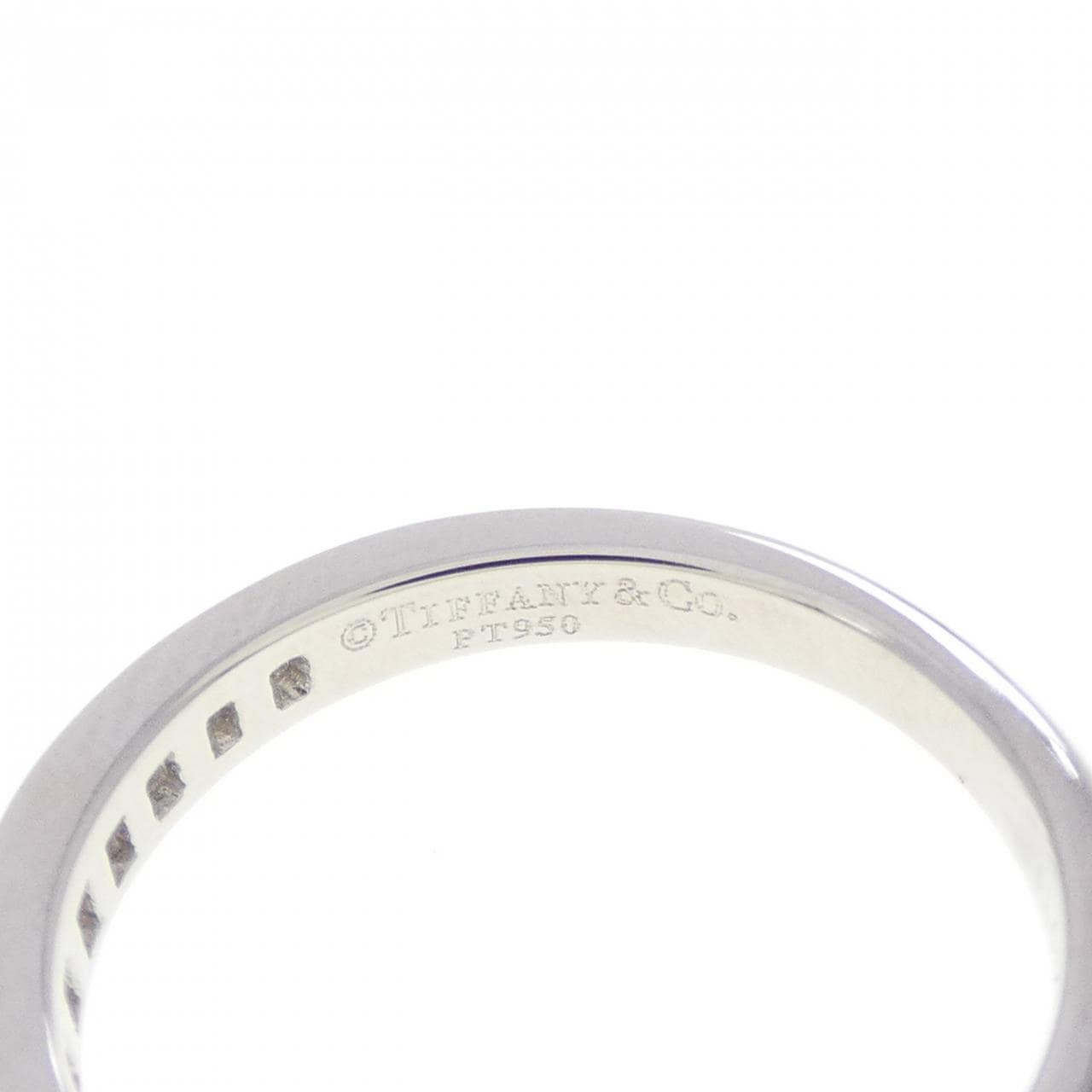 ティファニー ソリティア チャネルセッティング リング 0.30CT