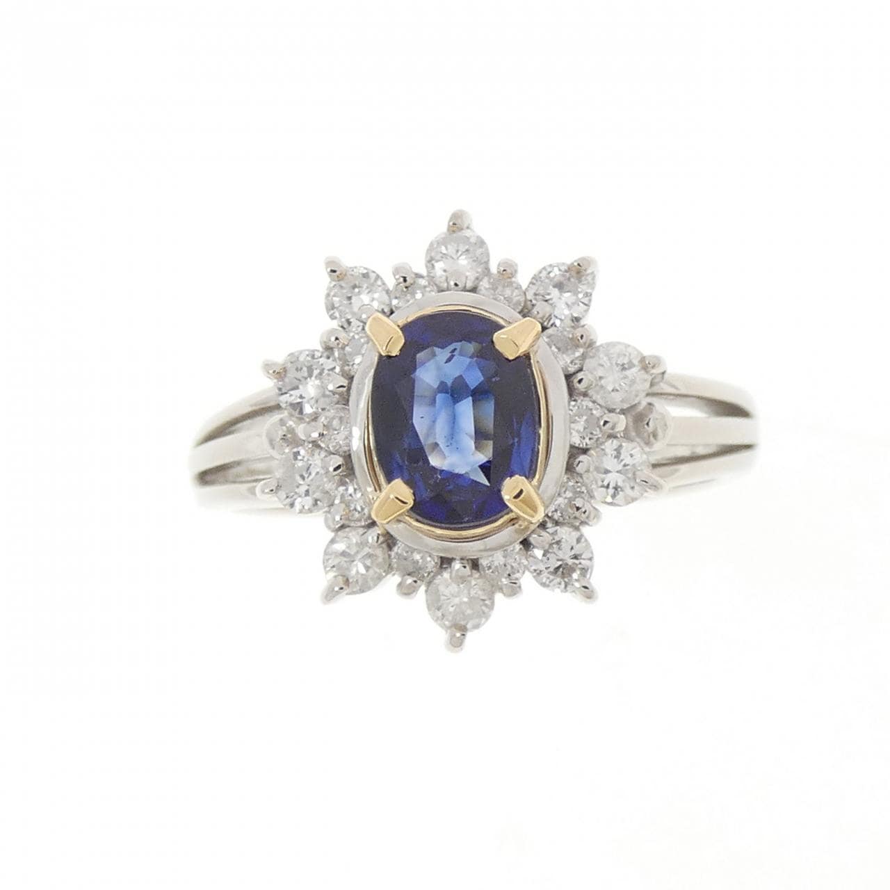 PT900/K18YG サファイヤ リング 0.70CT