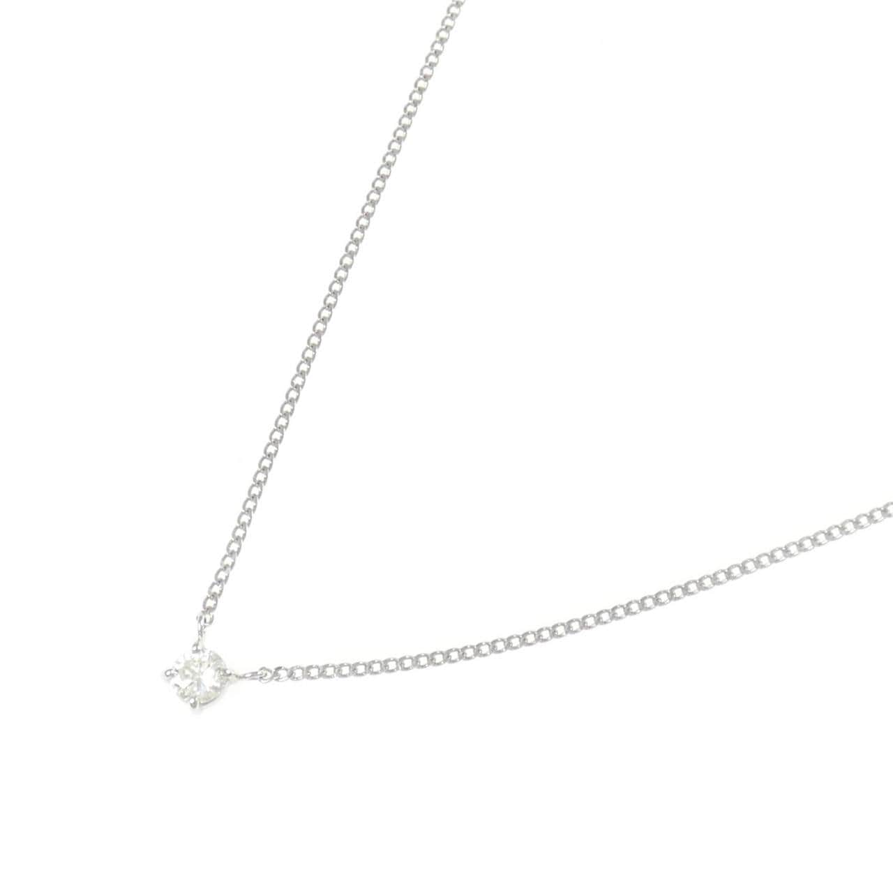 PT850 ソリティア ダイヤモンド ネックレス 0.16CT