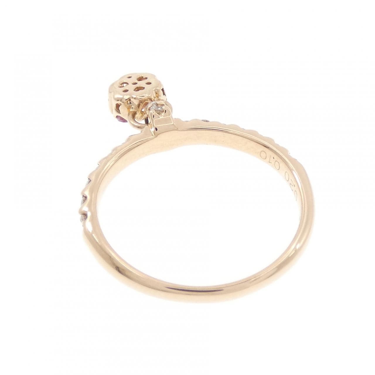 ポンテヴェキオ フラワー サファイヤ リング 0.10CT