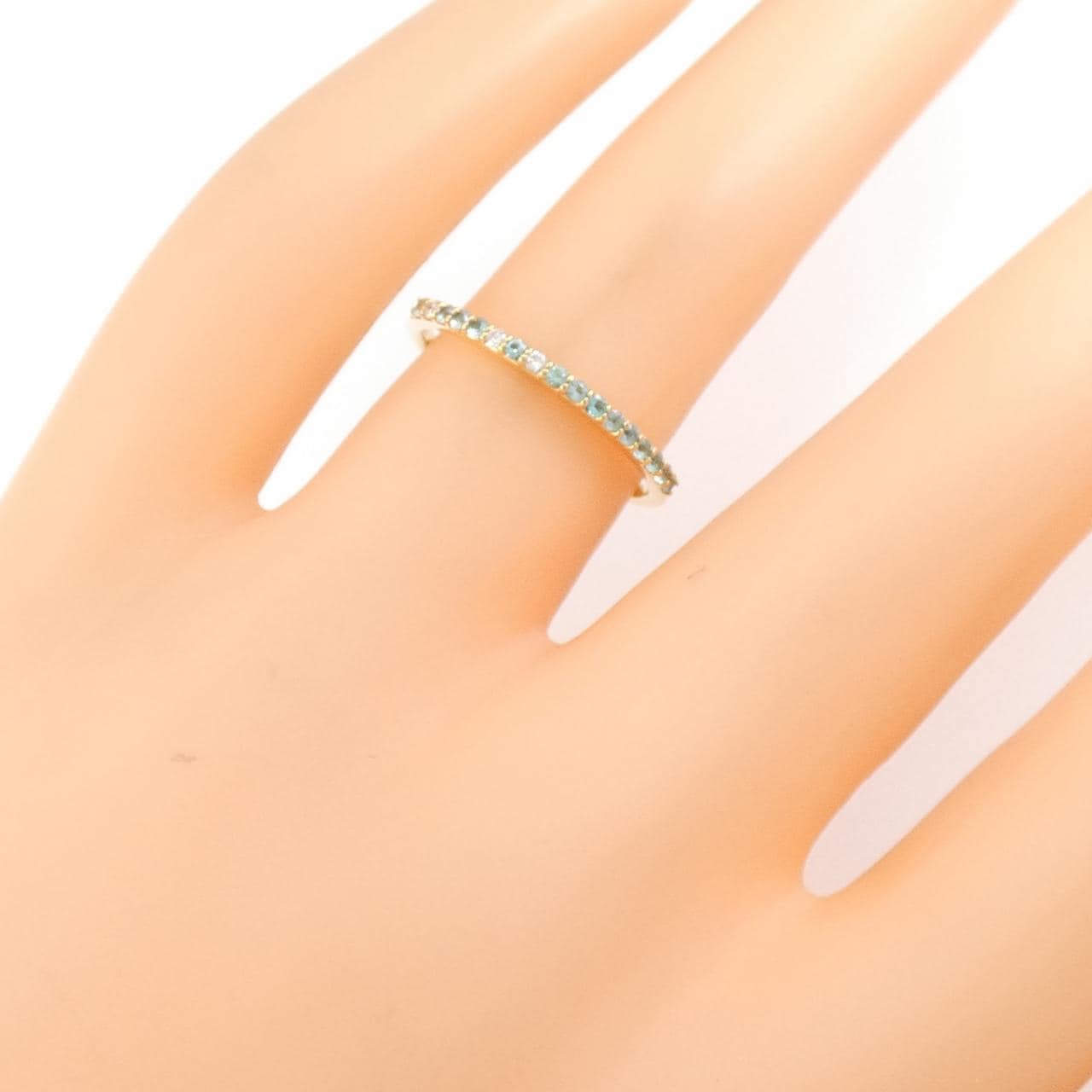 セイレーン　アズーロ トルマリン リング 0.11CT
