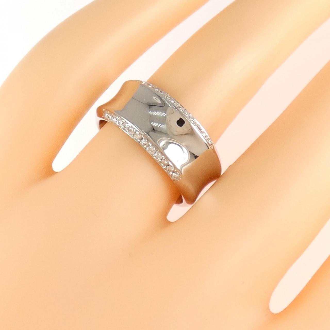 K18WG ダイヤモンド リング 0.17CT