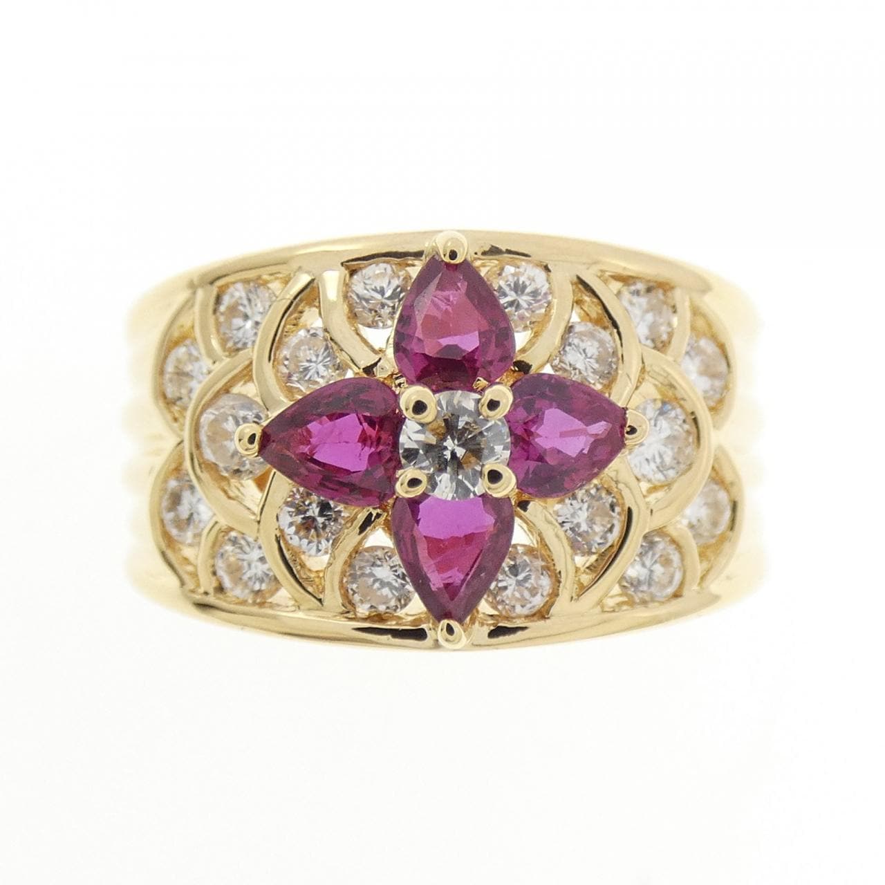 K18YG紅寶石戒指0.75CT