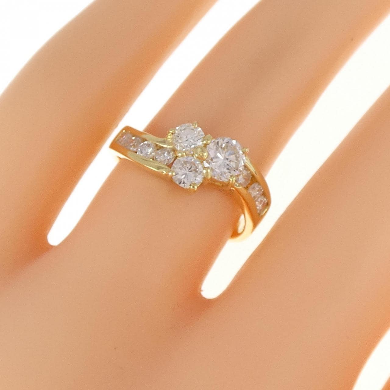 K18YG ダイヤモンド リング 1.00CT