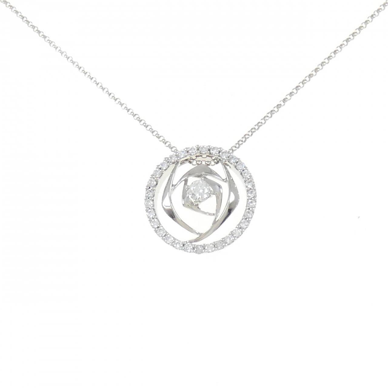 750WG ダイヤモンド ネックレス 0.52CT