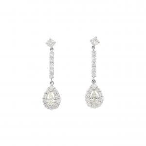 【新品】PT900 ダイヤモンド ピアス 0.80CT
