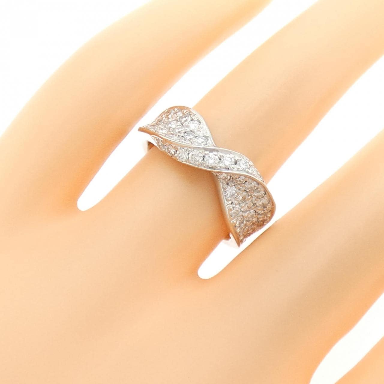 PT900 パヴェ ダイヤモンド リング 1.00CT