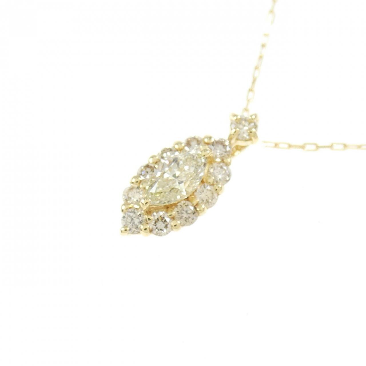 【新品】K18YG ダイヤモンド ネックレス 0.20CT