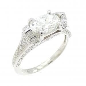 【リメイク】PT900 ダイヤモンド リング 1.020CT F SI1 オーバルカット