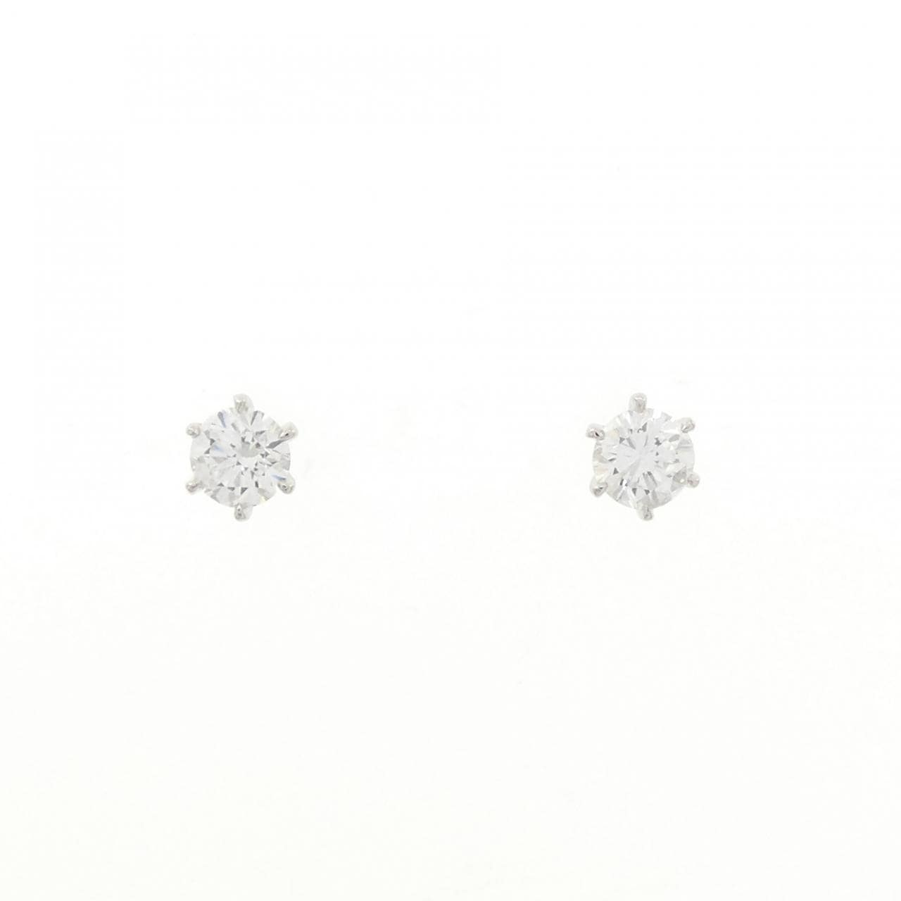 【リメイク】PT900/ST ダイヤモンド ピアス 0.206CT 0.210CT F VS1-2 VG-G