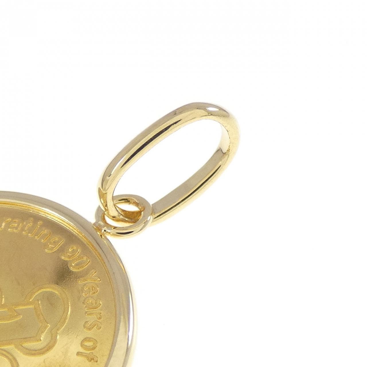 K18YG(枠) メダル ペンダント