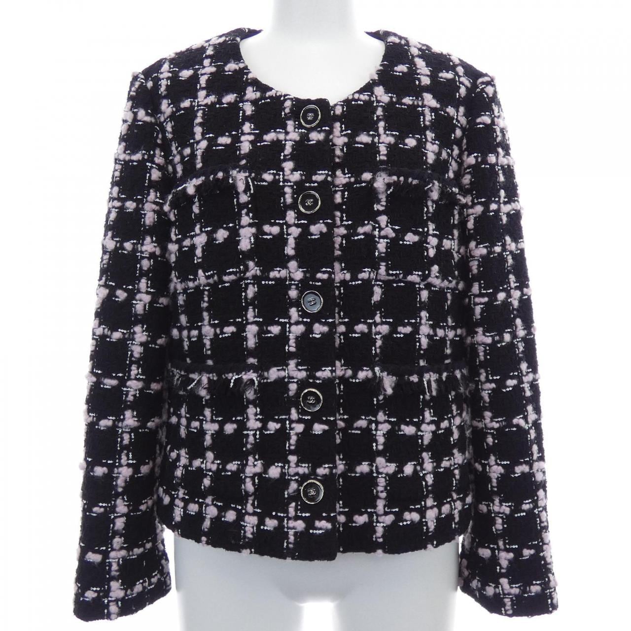 シャネル CHANEL LOOK12 P80405V72615 25B ノーカラージャケット