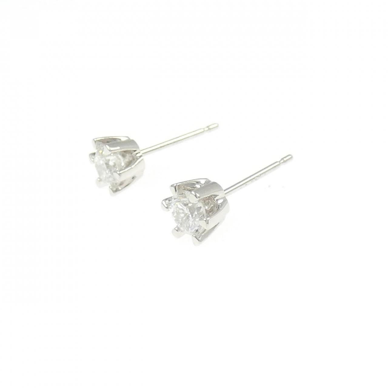 PT850/PT900 ソリティア ダイヤモンド ピアス 0.58CT