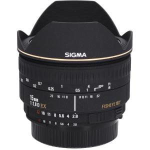 ニコン１５ｍｍ　Ｆ２．８ＥＸ　ＦＩＳＨＥＹＥ