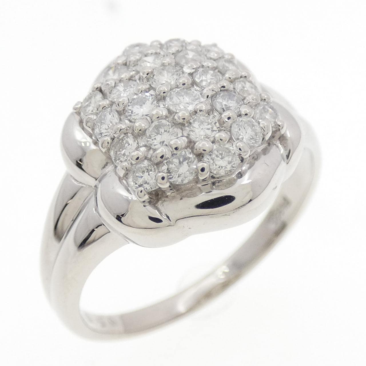 PT900 パヴェ ダイヤモンド リング 0.50CT