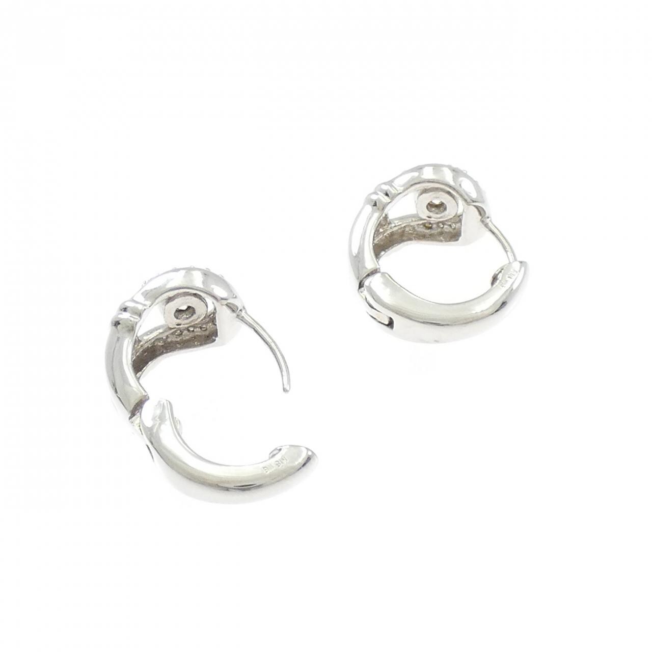 K18WG ダイヤモンド ピアス 0.50CT
