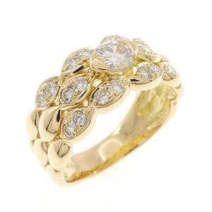 K18YG ダイヤモンド リング 0.70CT