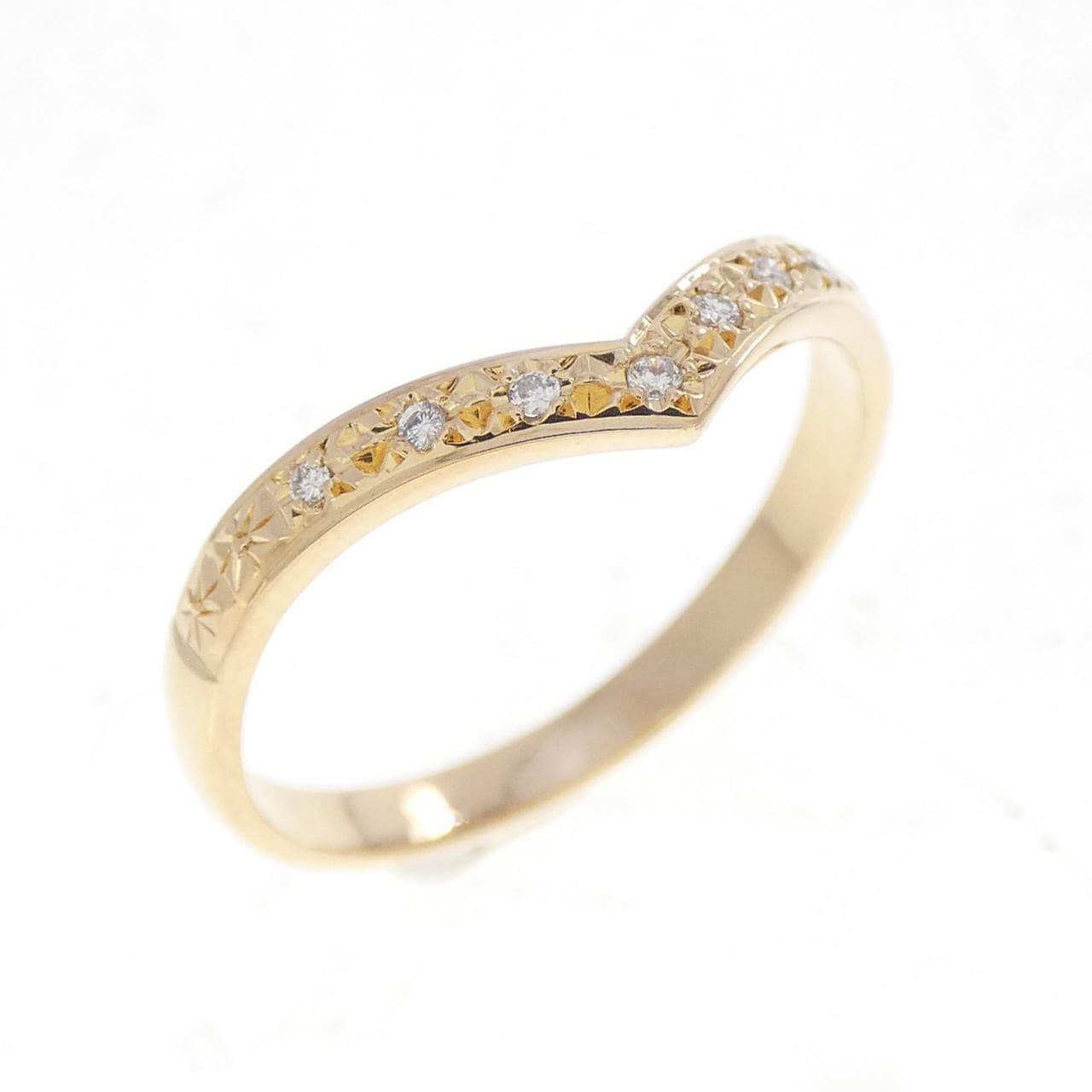 K18YG ダイヤモンド リング 0.04CT
