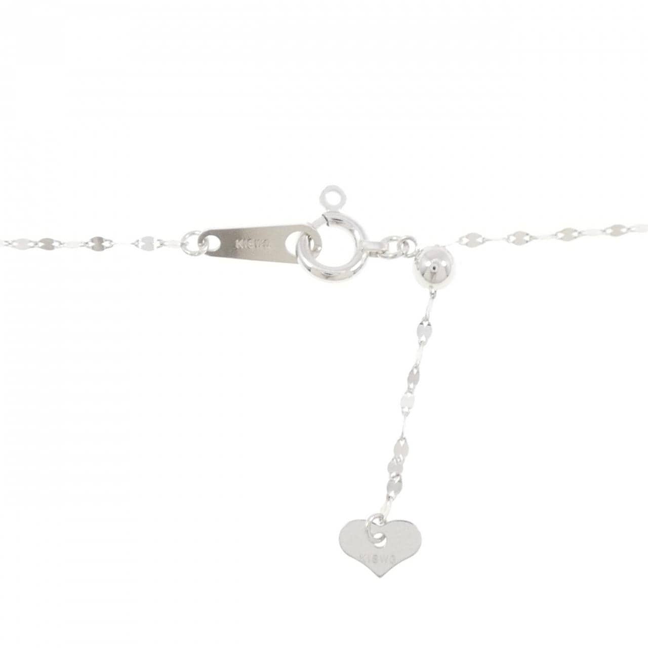 K18WG ダイヤモンド ネックレス 0.25CT