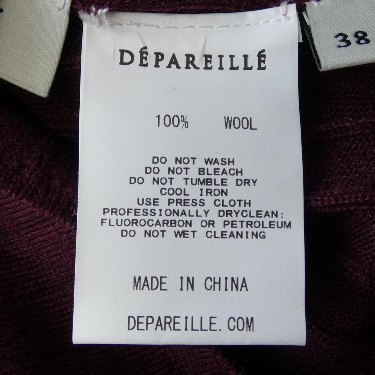 デパリエ DEPAREILLE ニット
