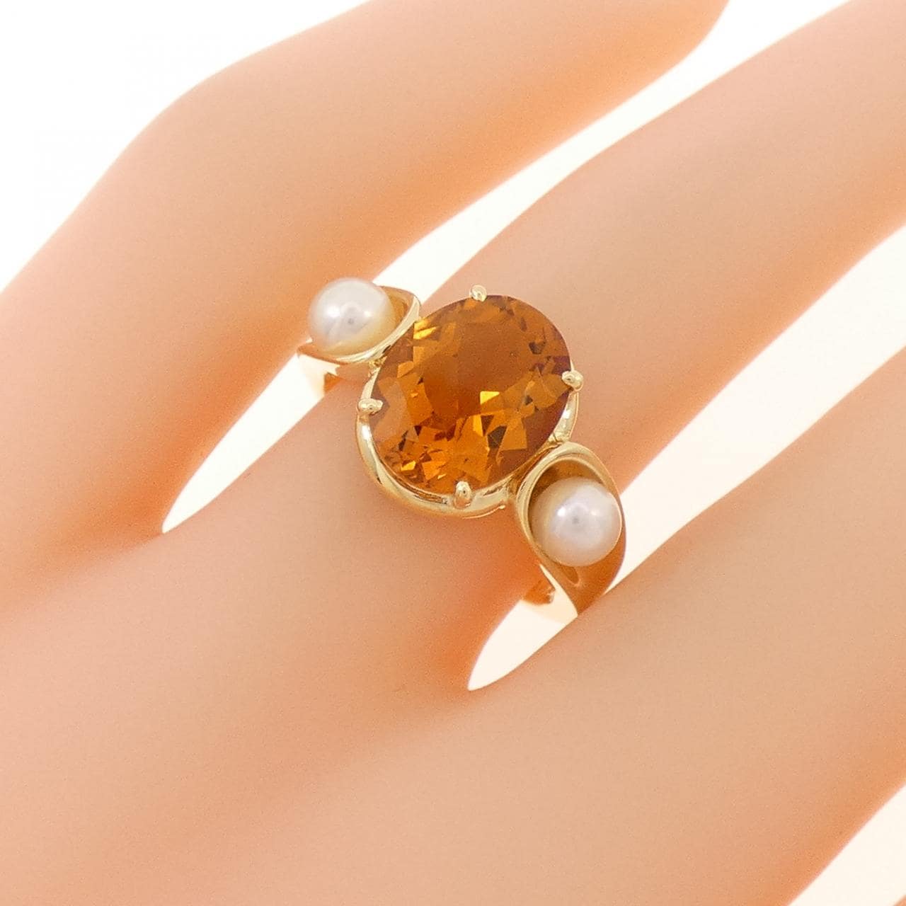 ミキモト シトリン リング 1.75CT