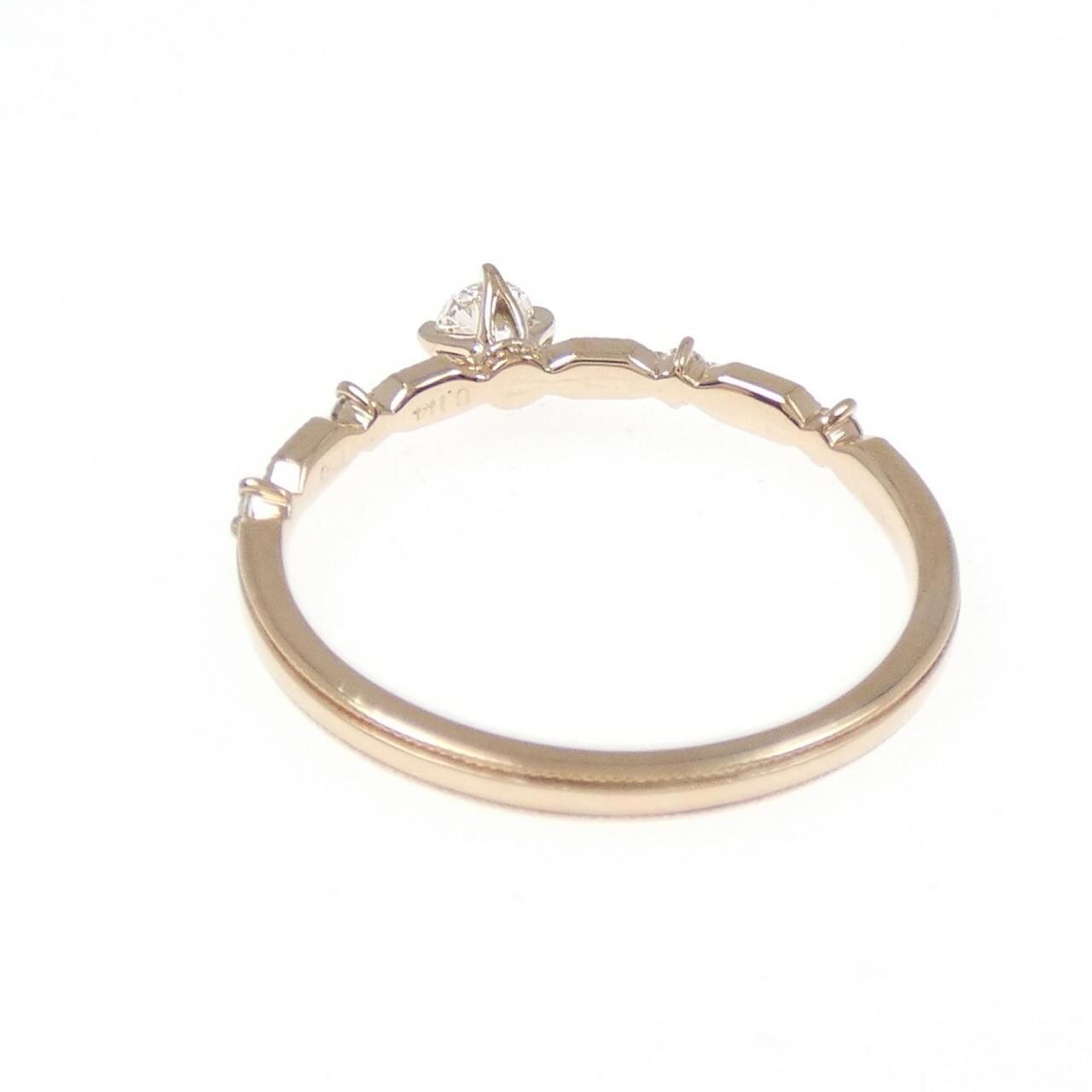 750PG ダイヤモンド リング 0.114CT