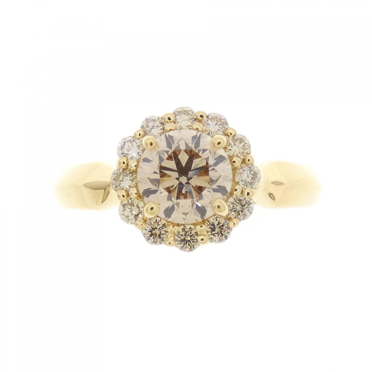 K18YG ダイヤモンド リング 0.80CT