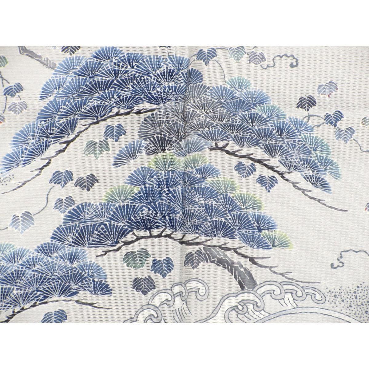 単衣　駒絽訪問着　二代目上野為二