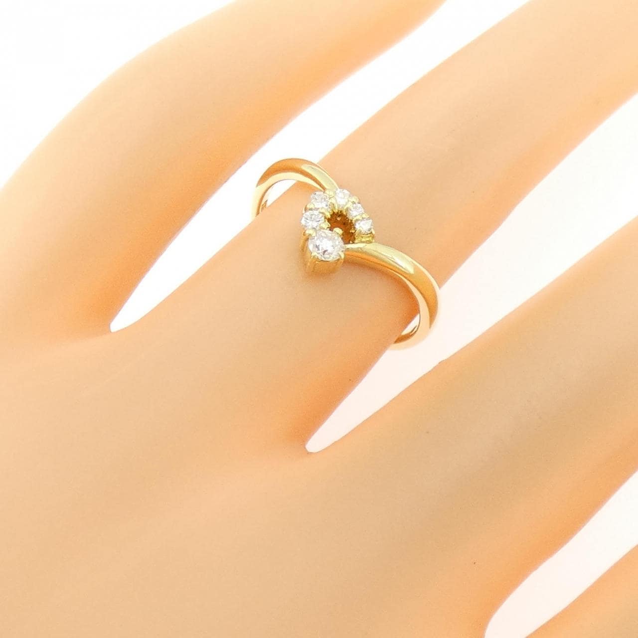 K18YG ダイヤモンド リング 0.15CT