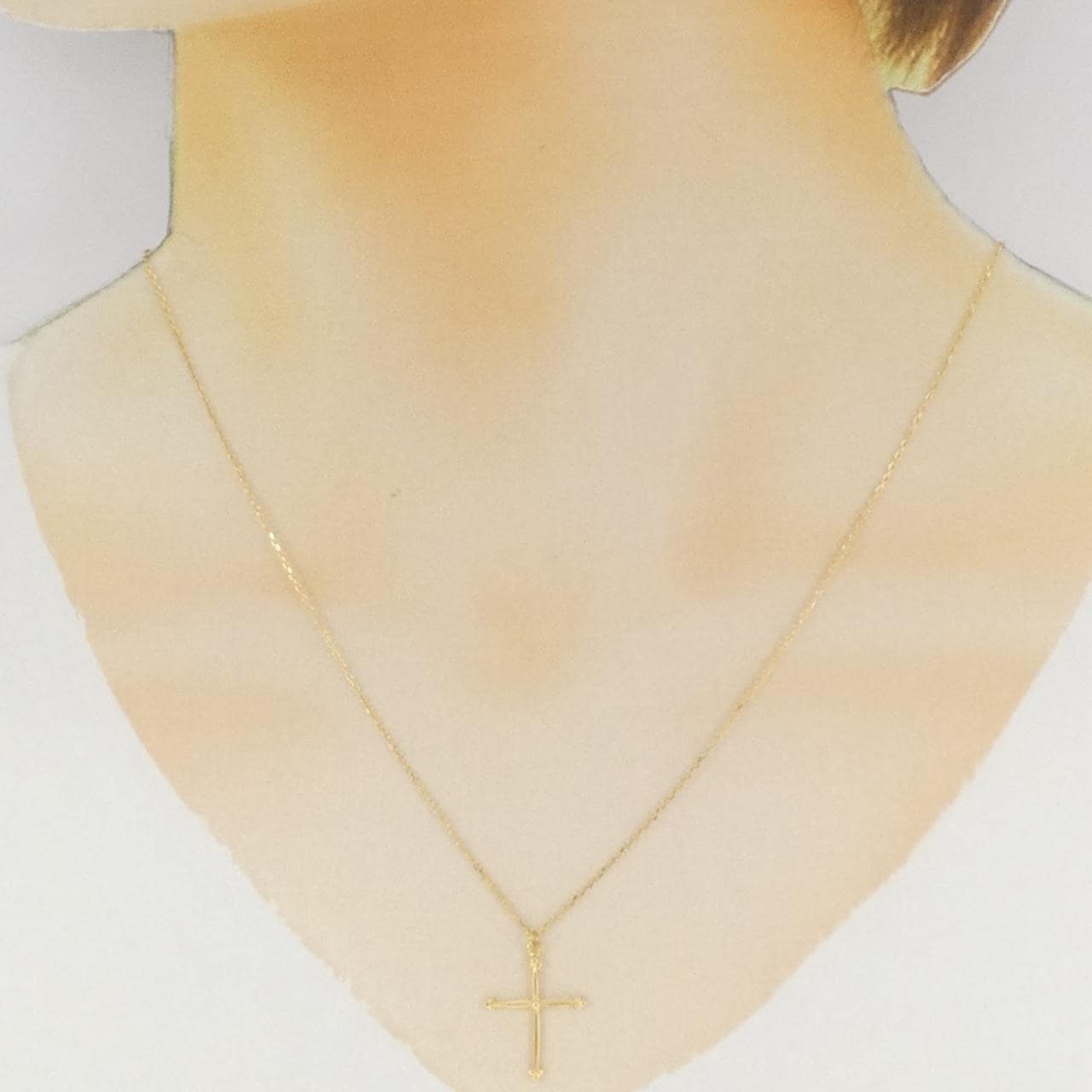 K18YG クロス ネックレス