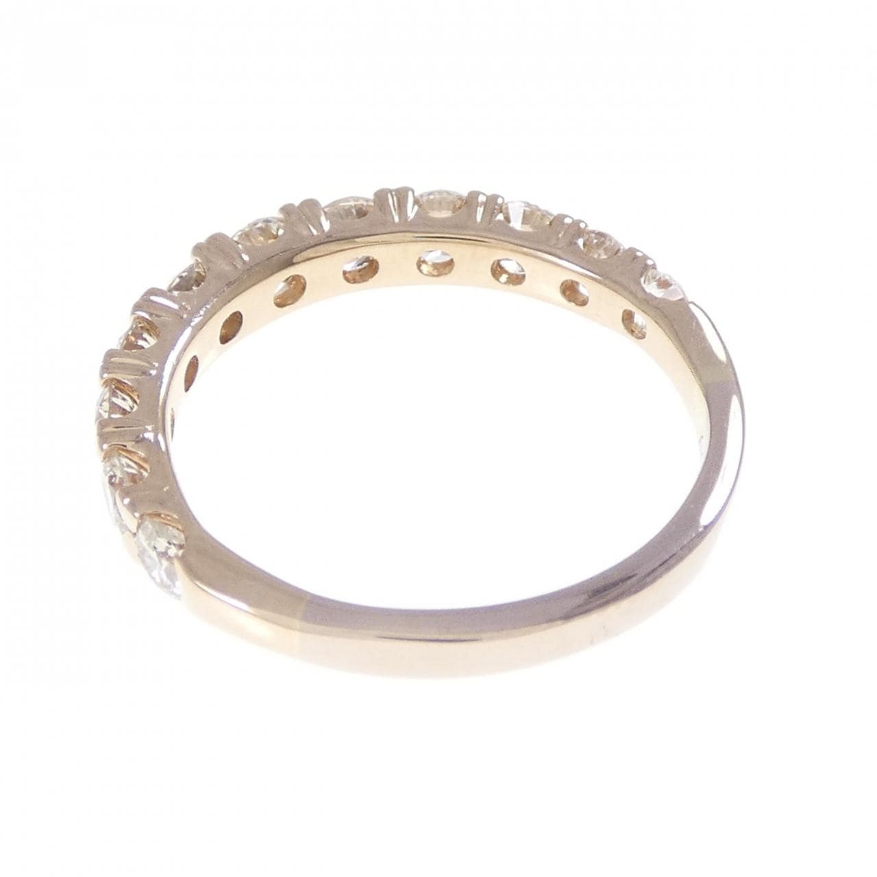 K18PG Heart Diamond Ring 1.12CT